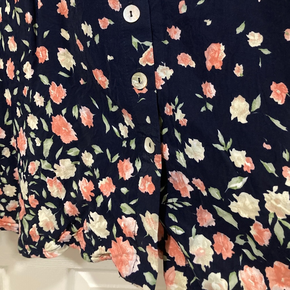 Vintage 90’s Button down floral maxi skirt